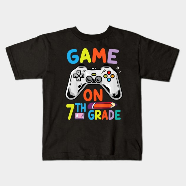 Game On 7th Grade Kids T-Shirt by busines_night